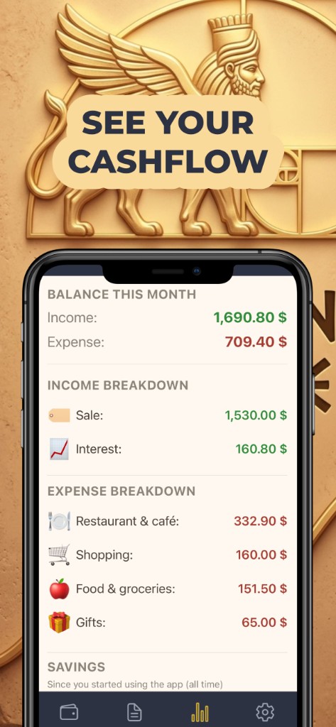 Babylon Budget — cashflow reports